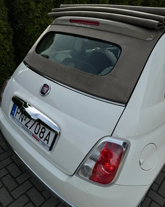 Fiat 500 cena 24300 przebieg: 126000, rok produkcji 2013 z Konin małe 596